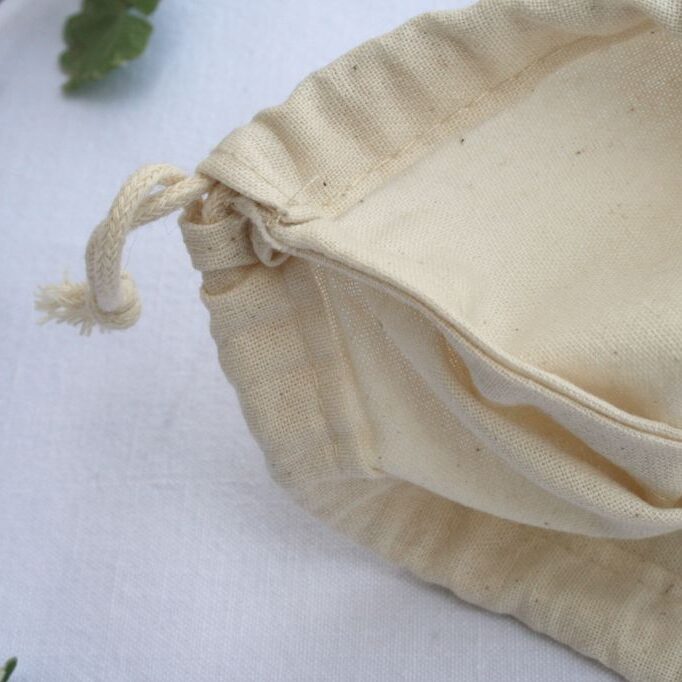 sac à vrac en coton biologique nature - un Brin de Fil